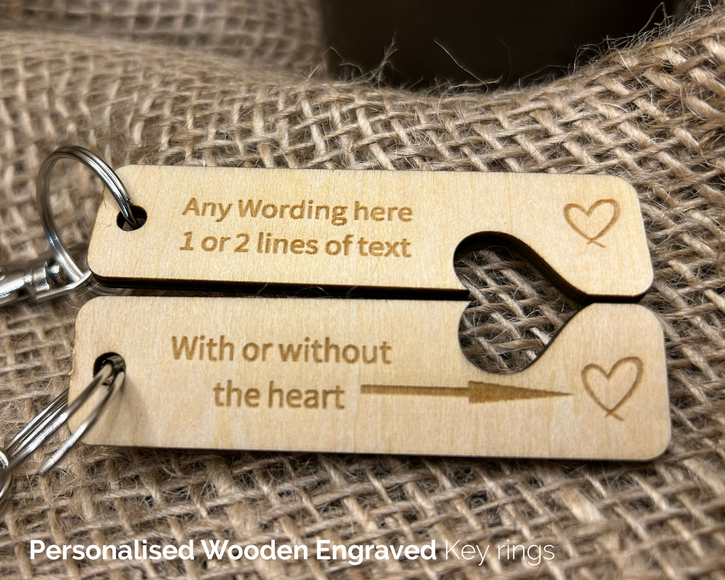 Personalised Key Ring Gift for a couple, His and hers Keyrings Set, Wedding gift, - 13