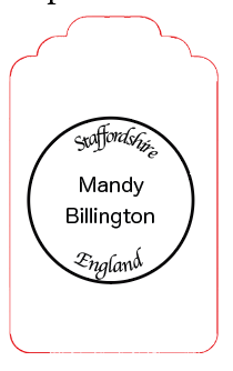 100 x Mandy Billington (tags) - Double Sided - White Linen